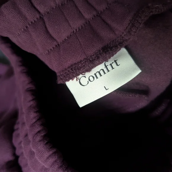 Comfrt Anxiety You Matter Straight Leg Sweatpants Plum Color Size L Large New - Picture 5 of 6